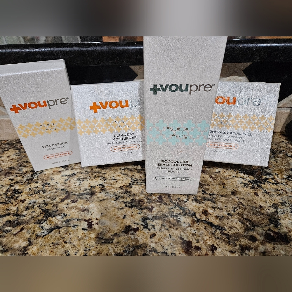 VouPre Set, C Serum, Day Moisturizer, Biicool Erase, Deep Peel